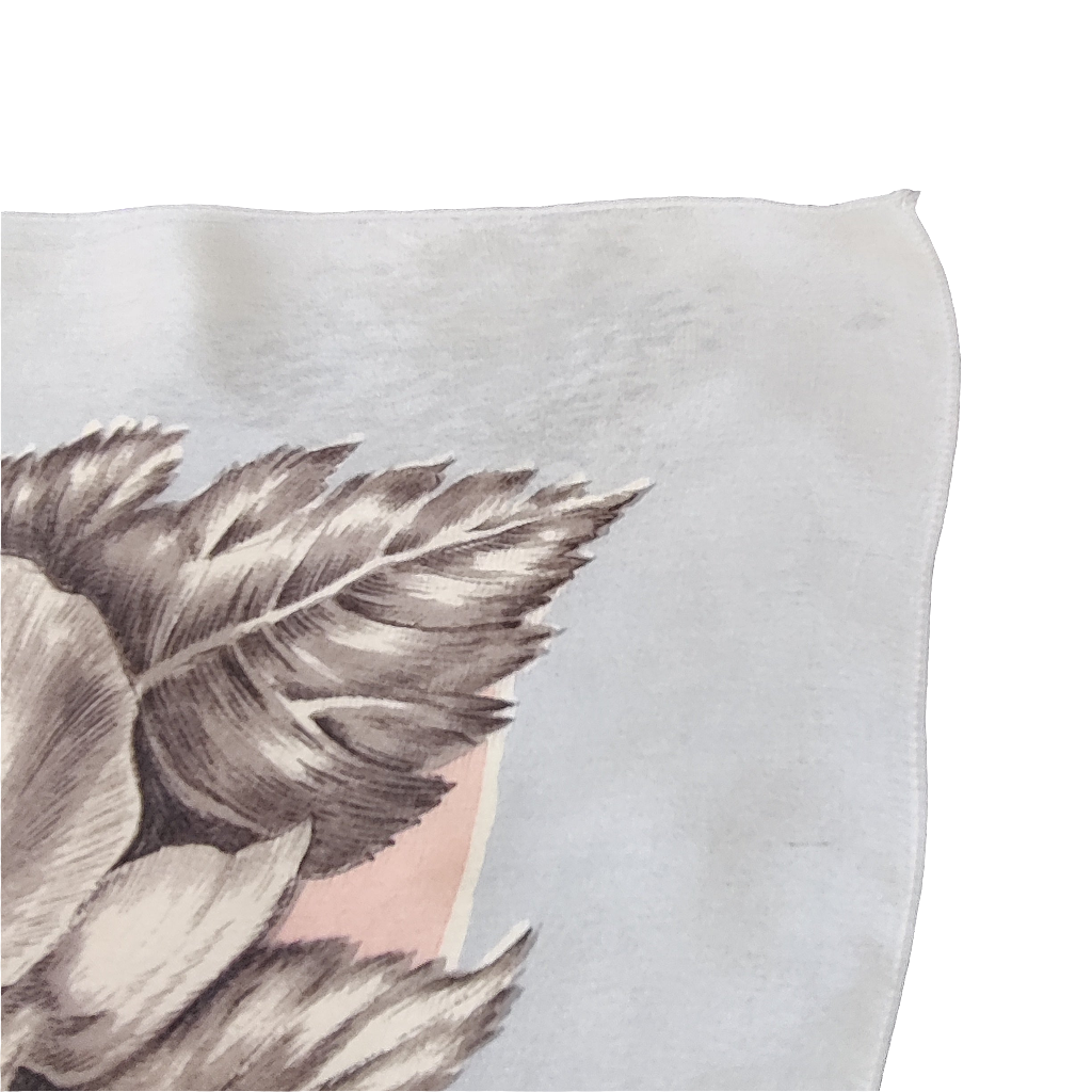 Vintage Floral Silk Scarf