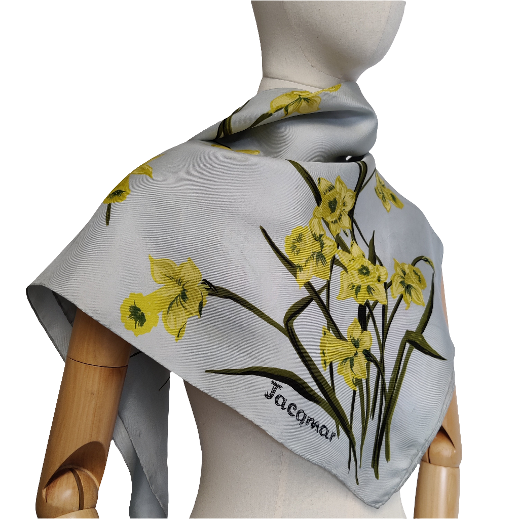 Jacqmar Vintage Floral Scarf