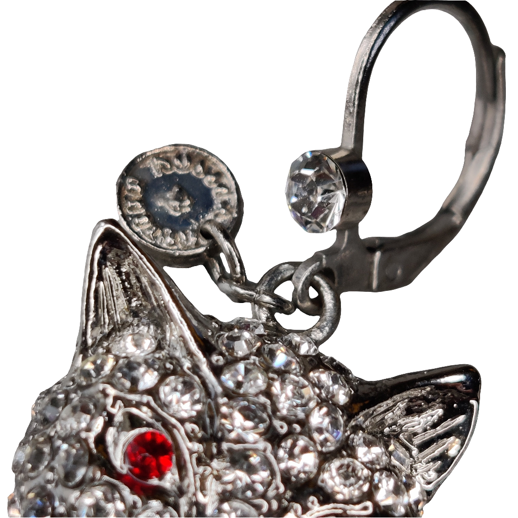 Butler & Wilson Cat Earrings