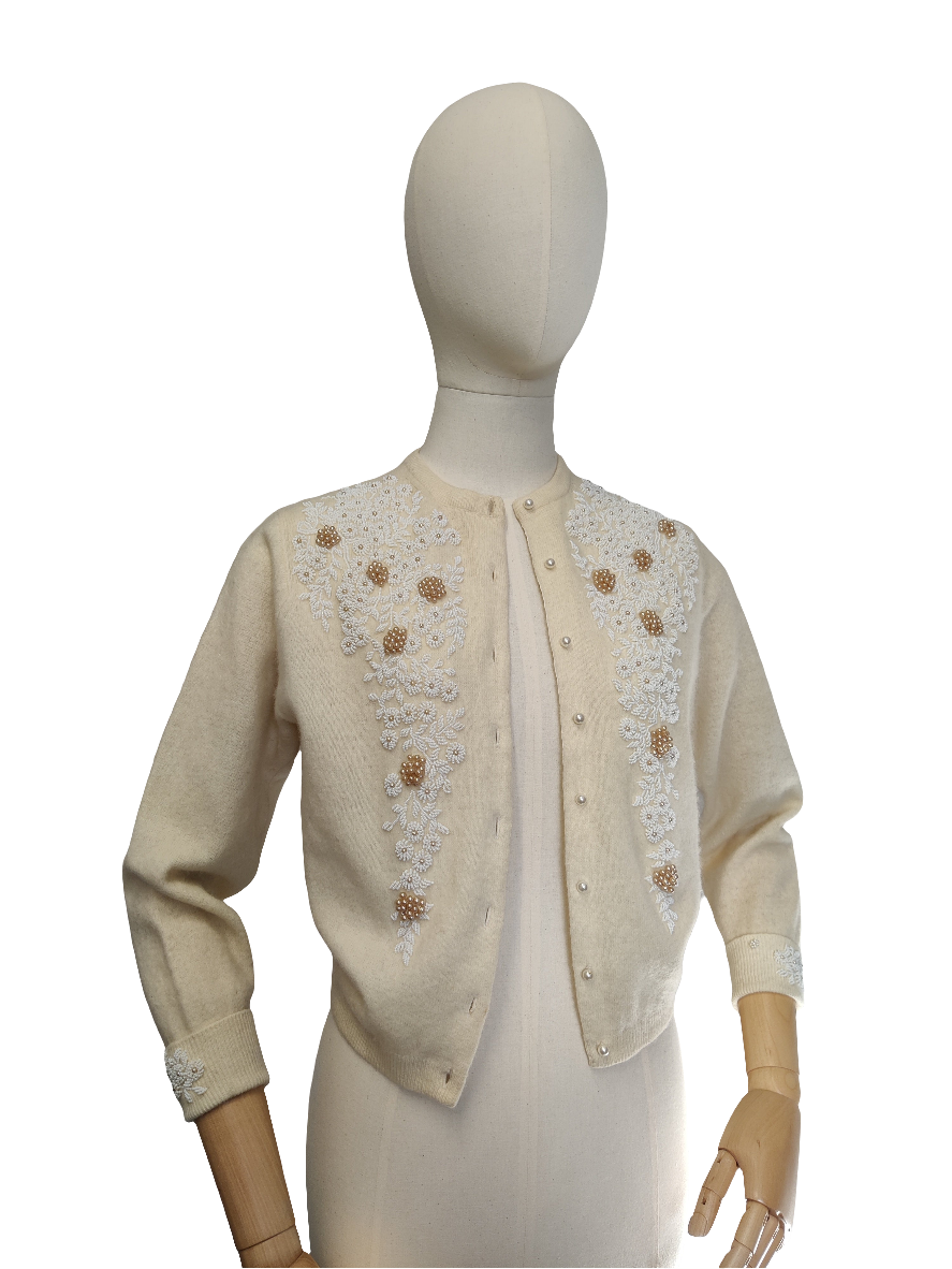 Beaded 1960s Cardigan