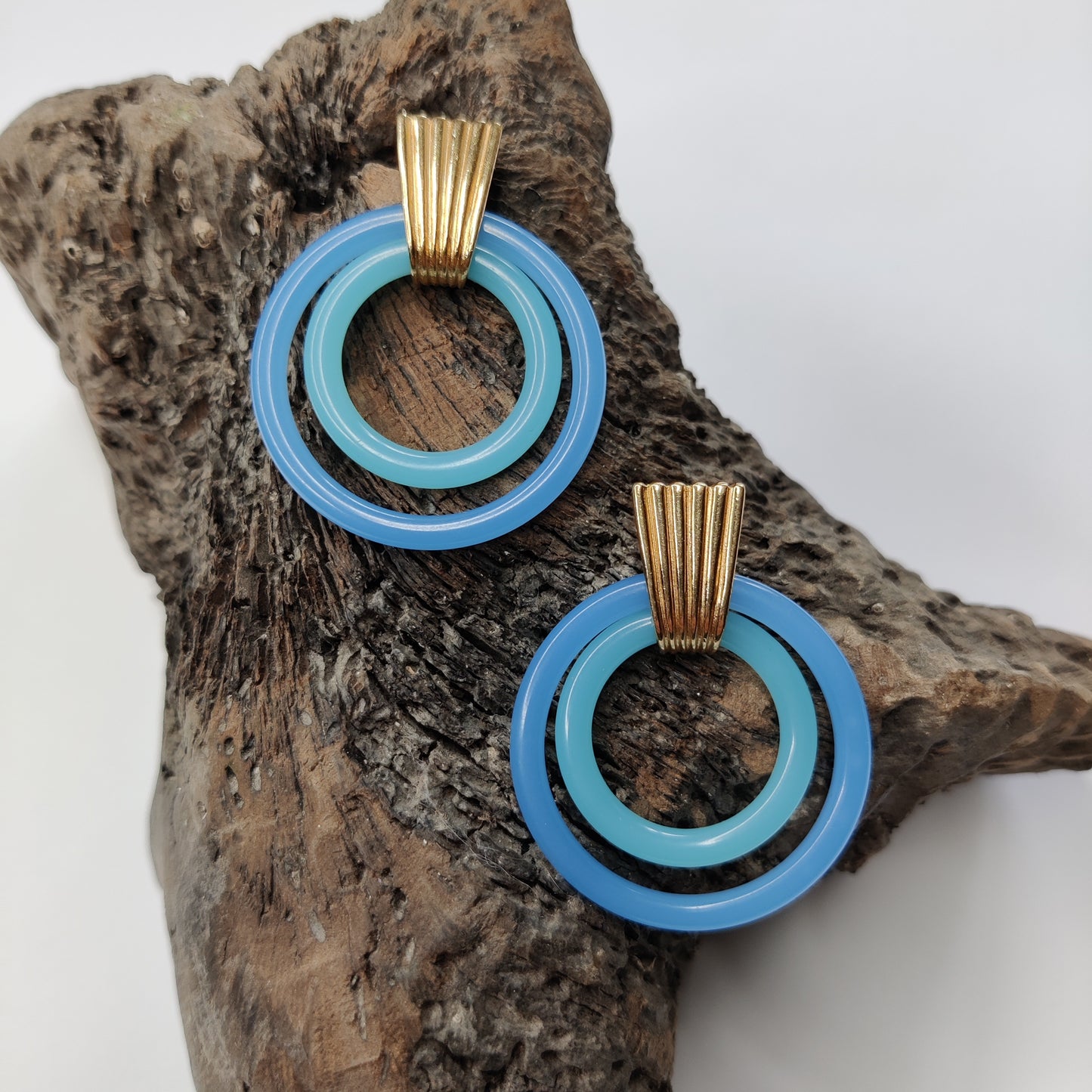Trifari 1970s Hoop Earings