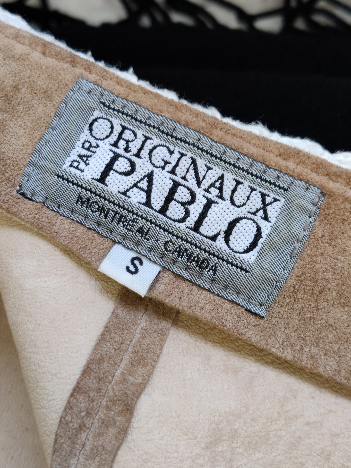 Vintage Suede and Lace Boho Jacket