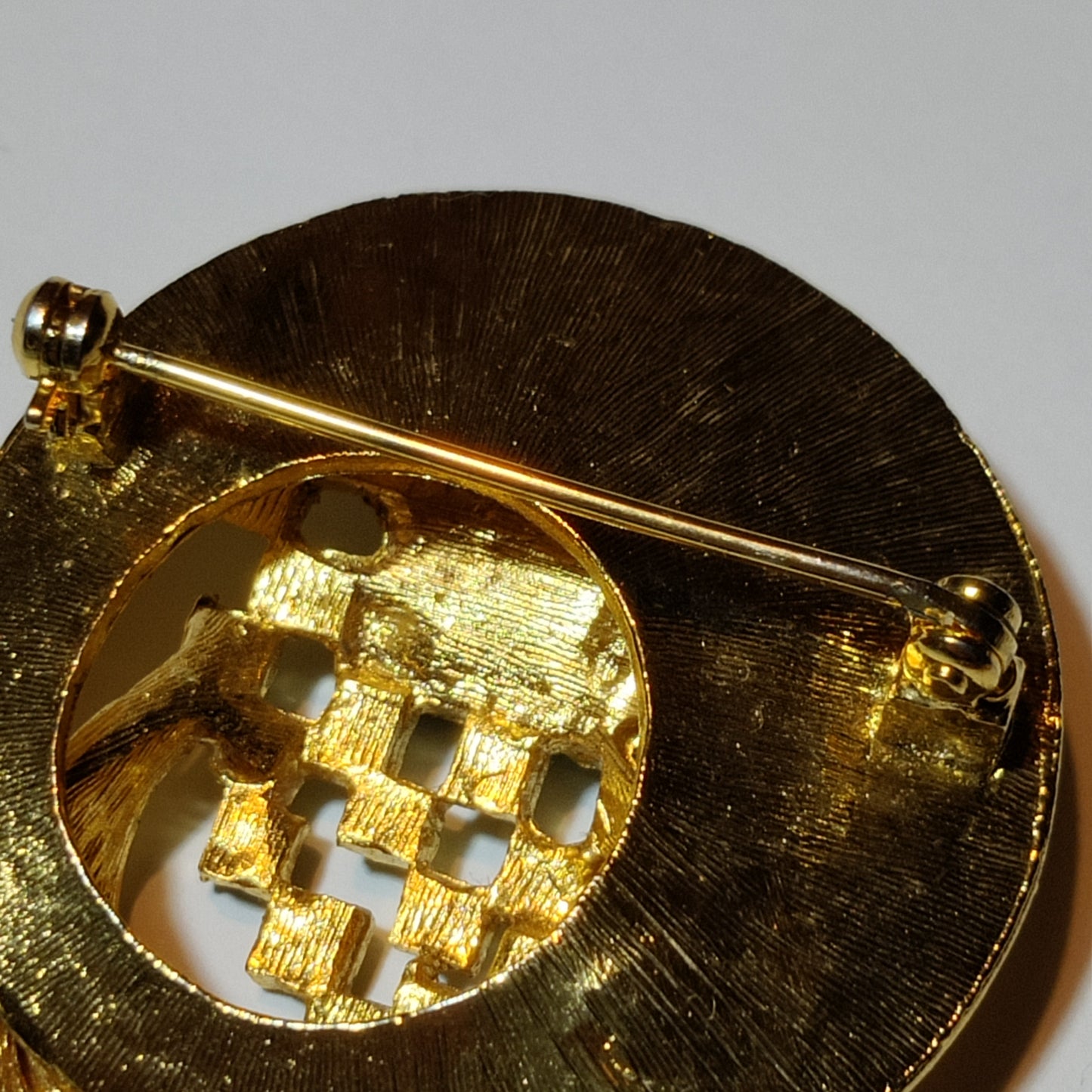 Vintage Green Rhinestone Booch