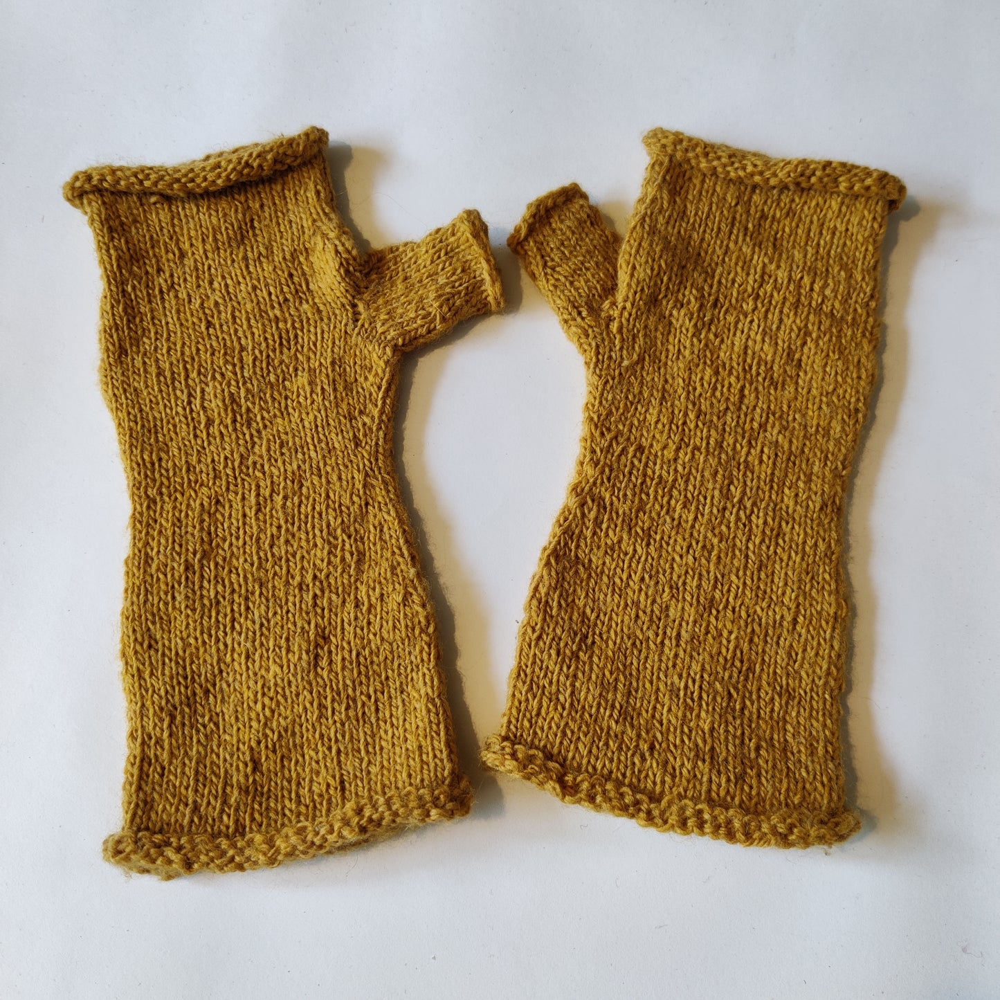 Hand-knitted Fingerless Gloves