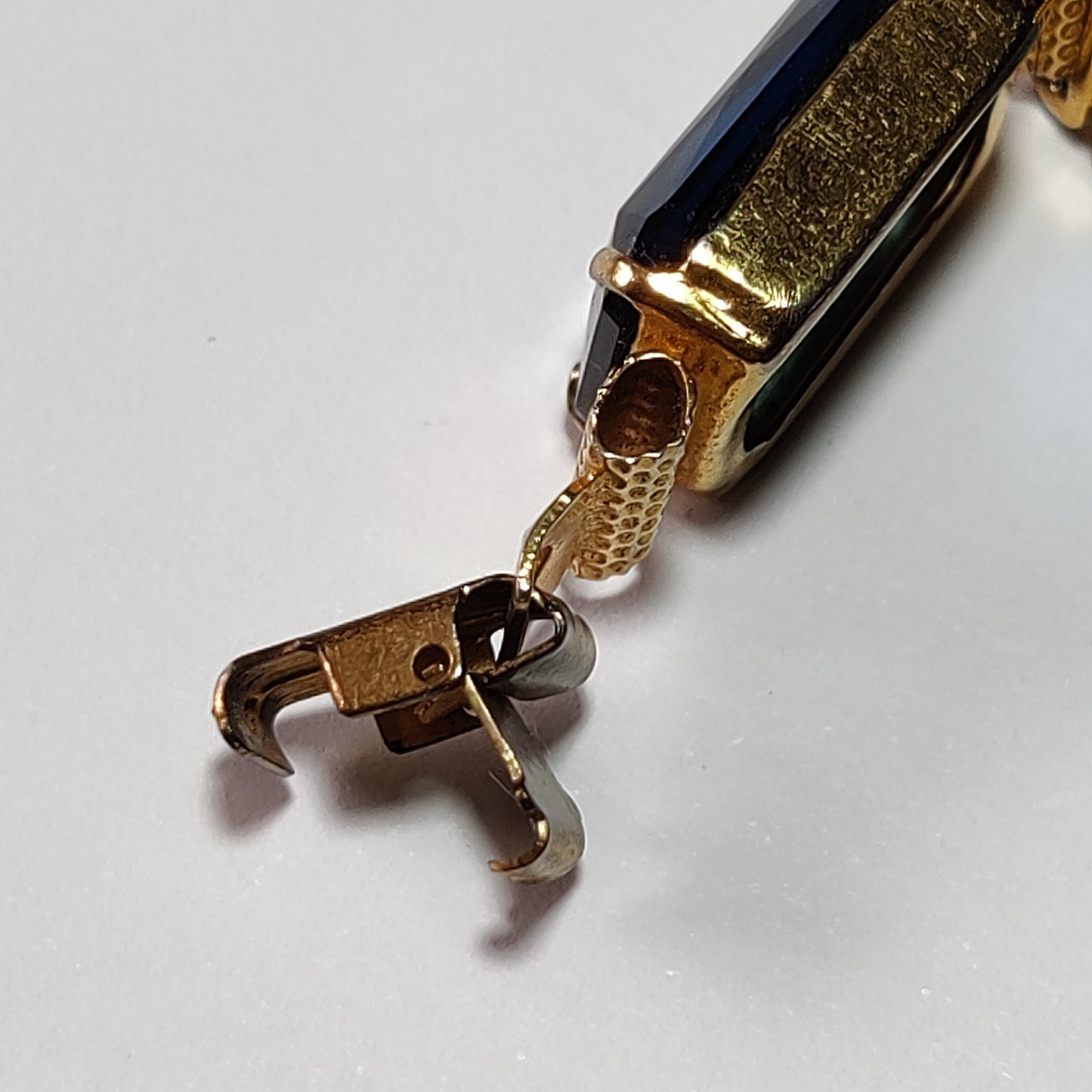 Vintage Blue Rhinestone Bracelet