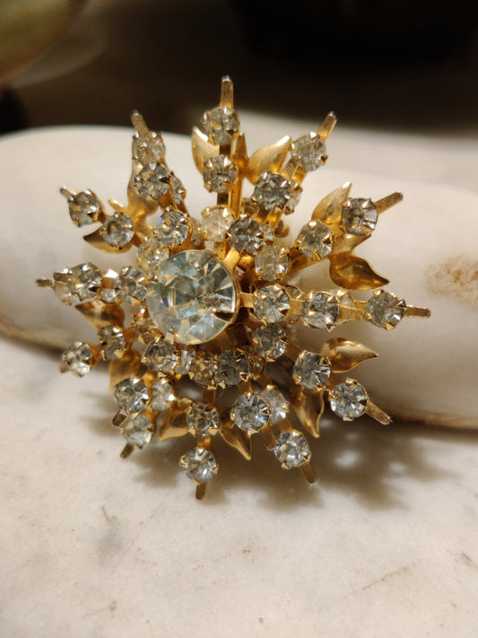 Vintage Diamante Brooch