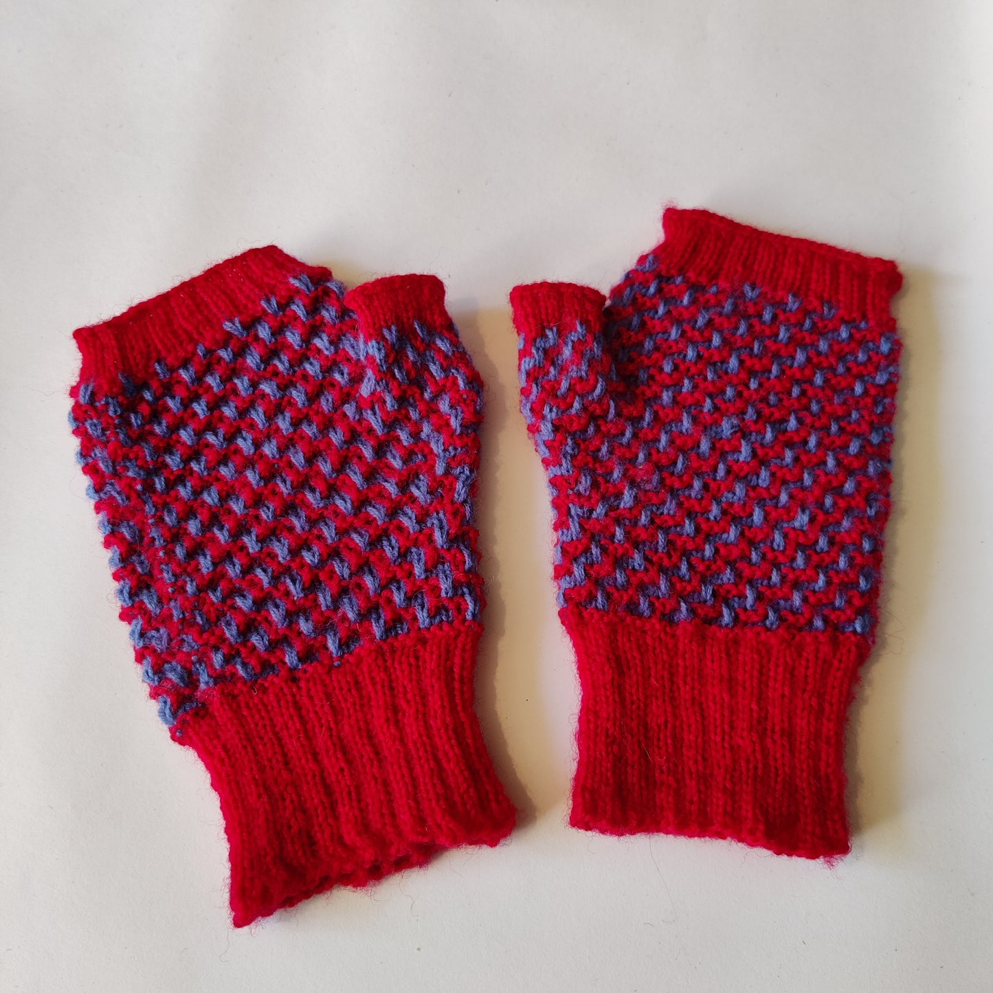 Hand-knitted Fingerless Gloves