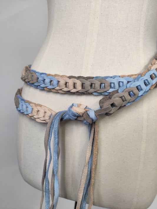 Vintage Plaited Leather Belt