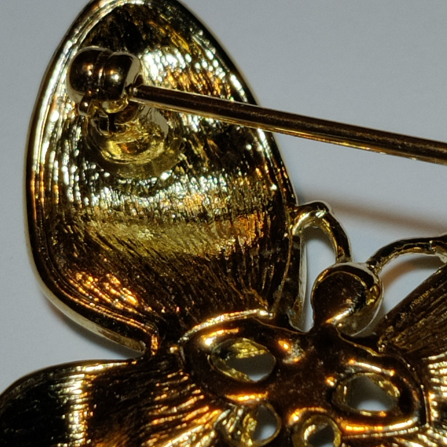 Vintage Cabouchon Butterfly Brooch