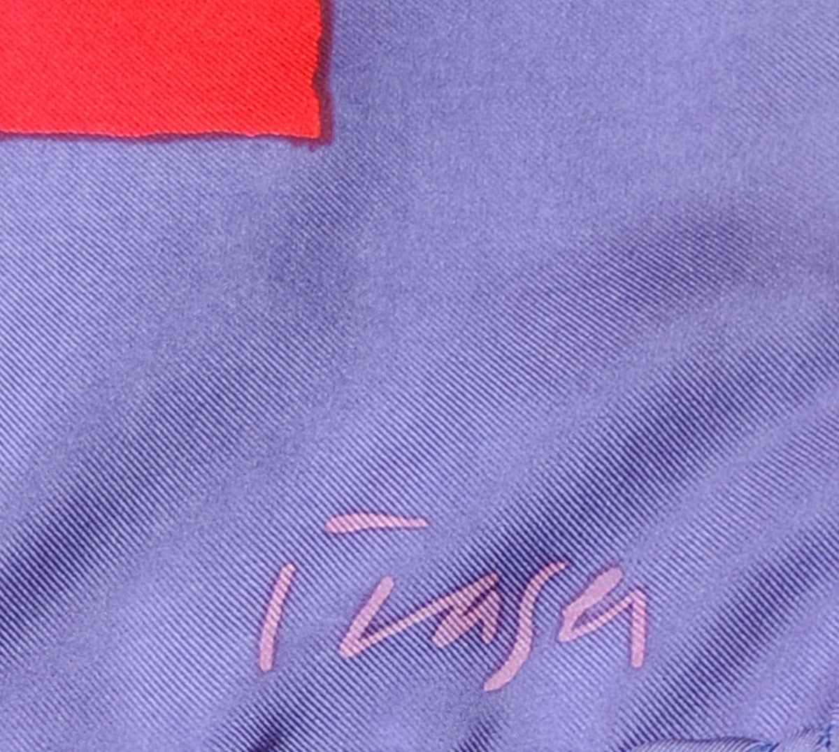 Donald Hamilton Fraser RA 1980s Silk Twill Scarf