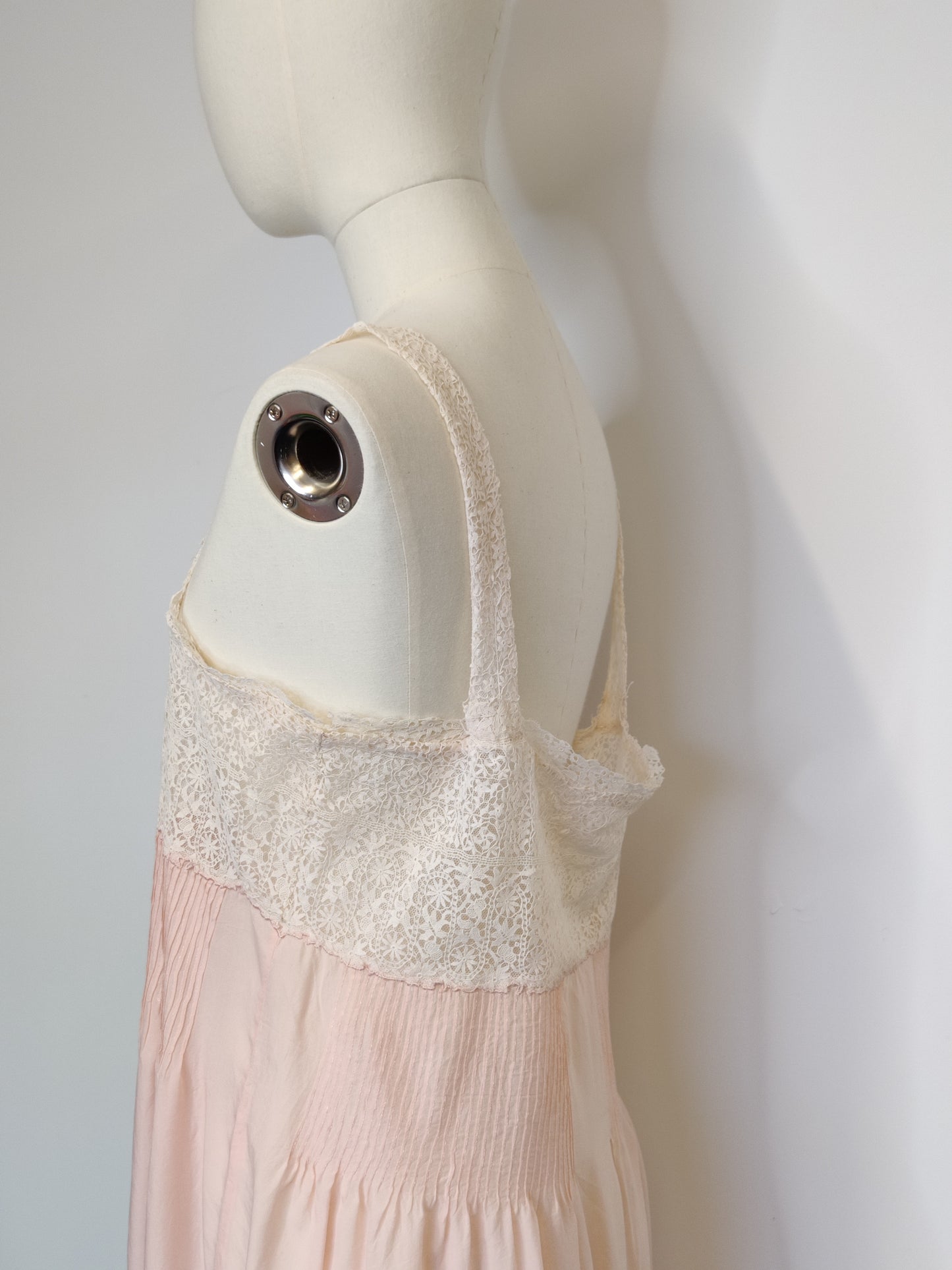 Vintage Silk and Lace Slip Dress