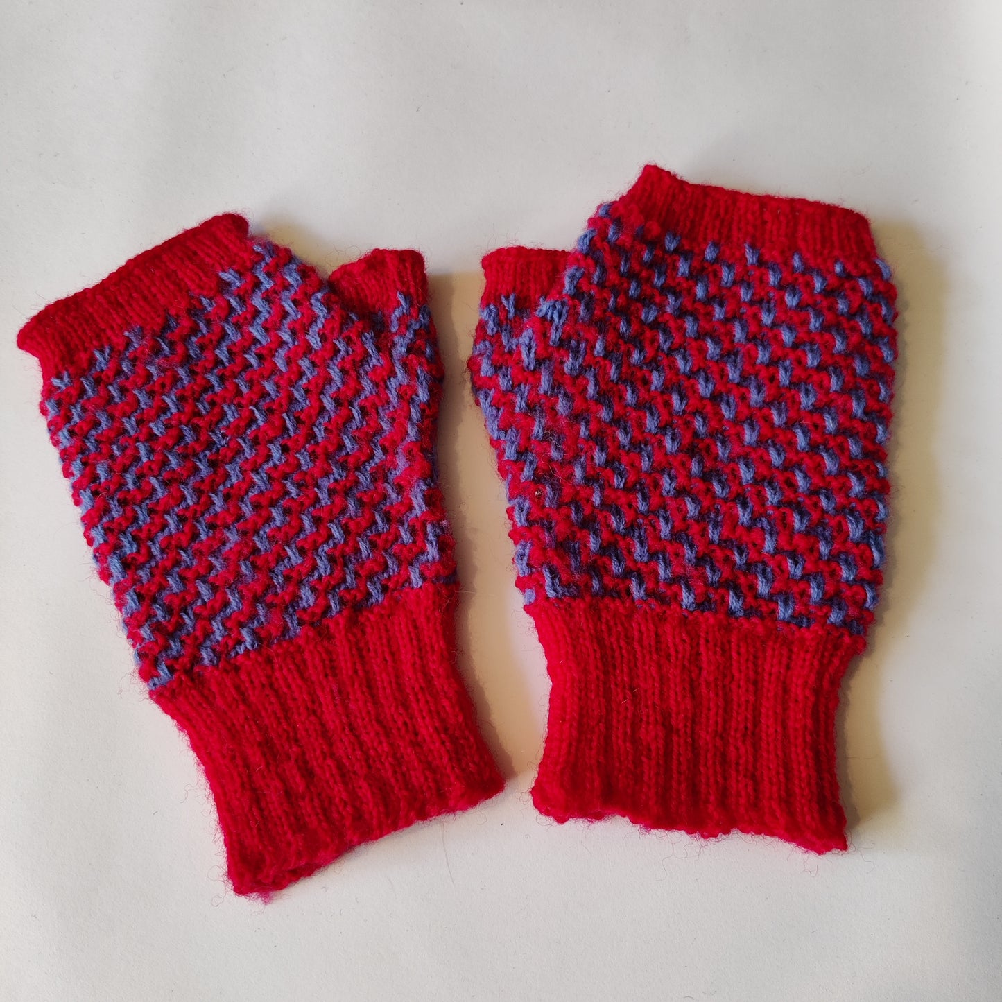 Hand-knitted Fingerless Gloves