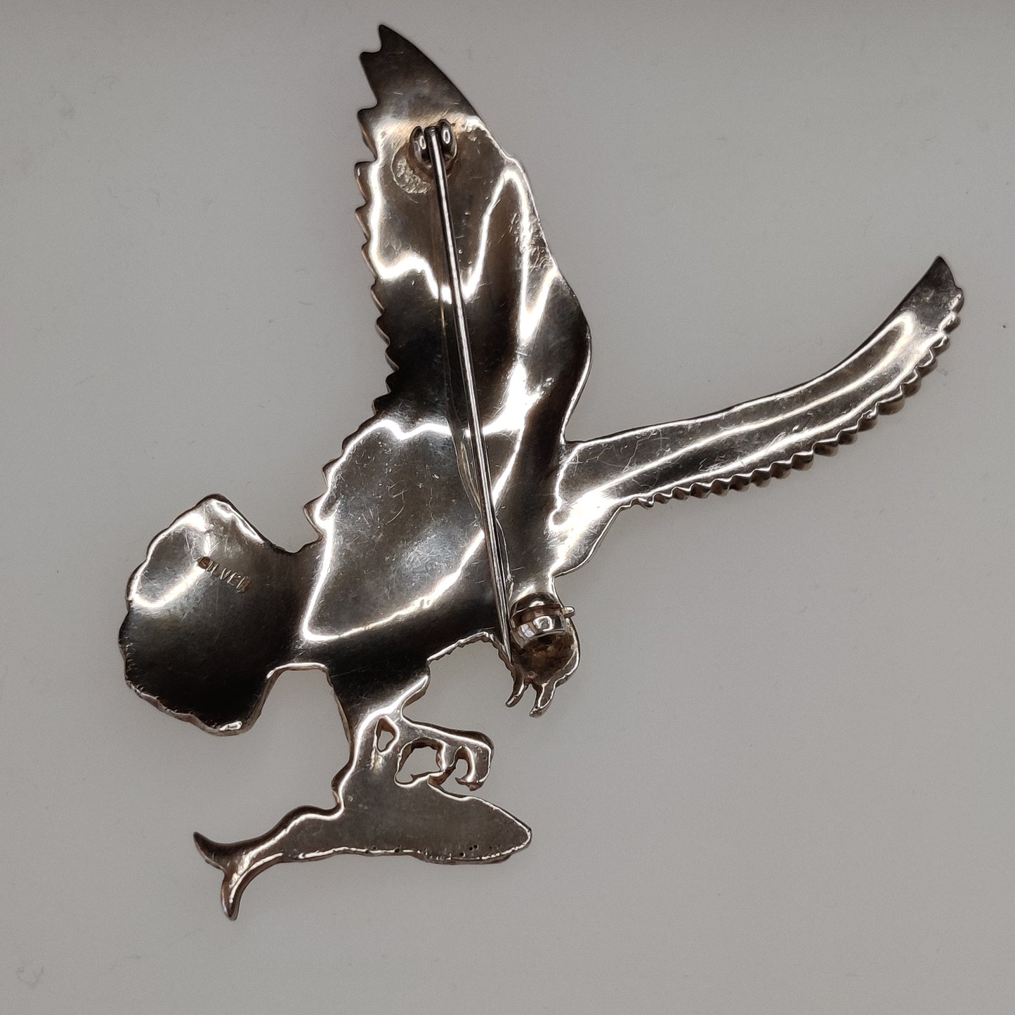 Vintage Silver Eagle Brooch