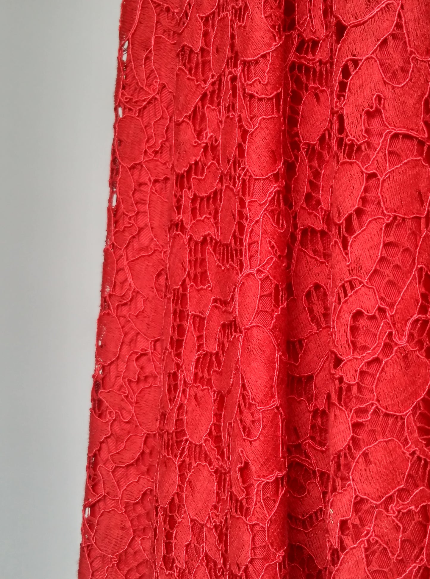 Red Lace Dress 1950s