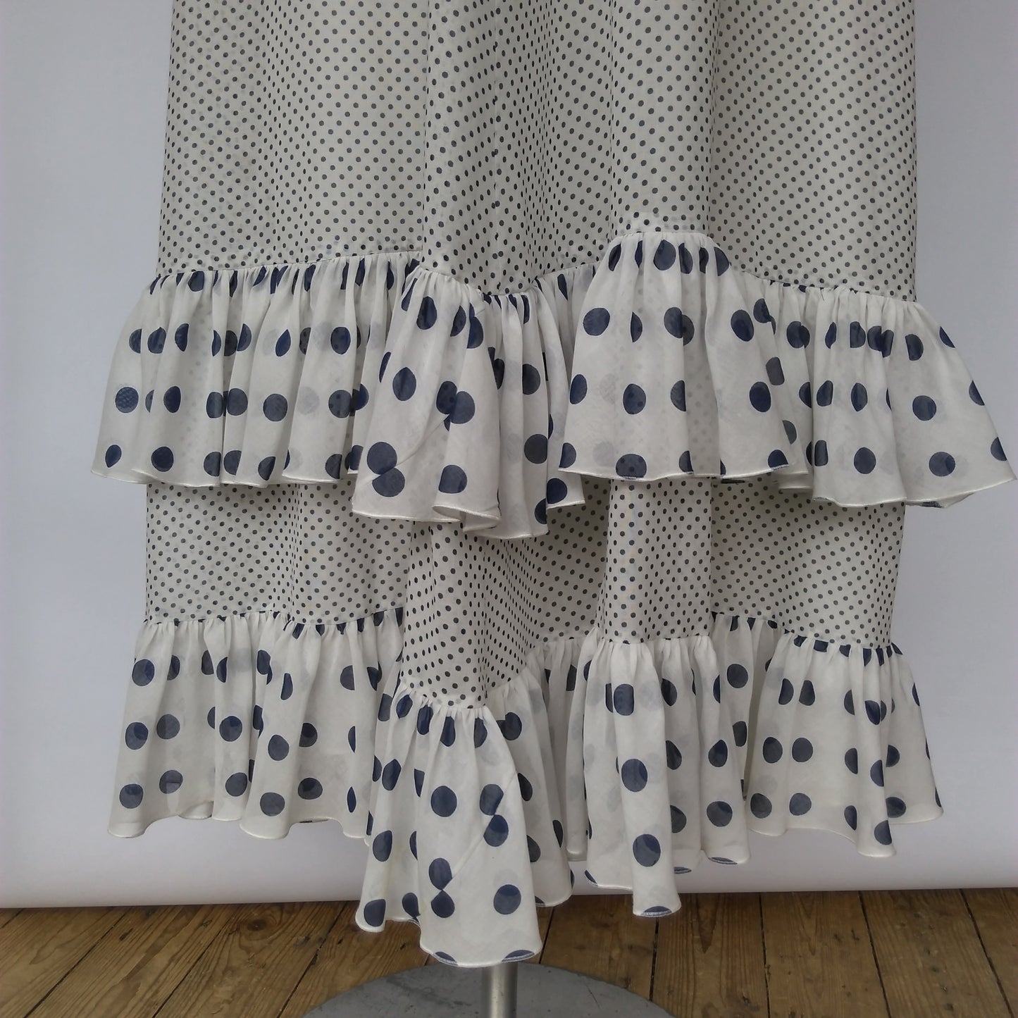 Polka Dot Maxi Dress 1970s