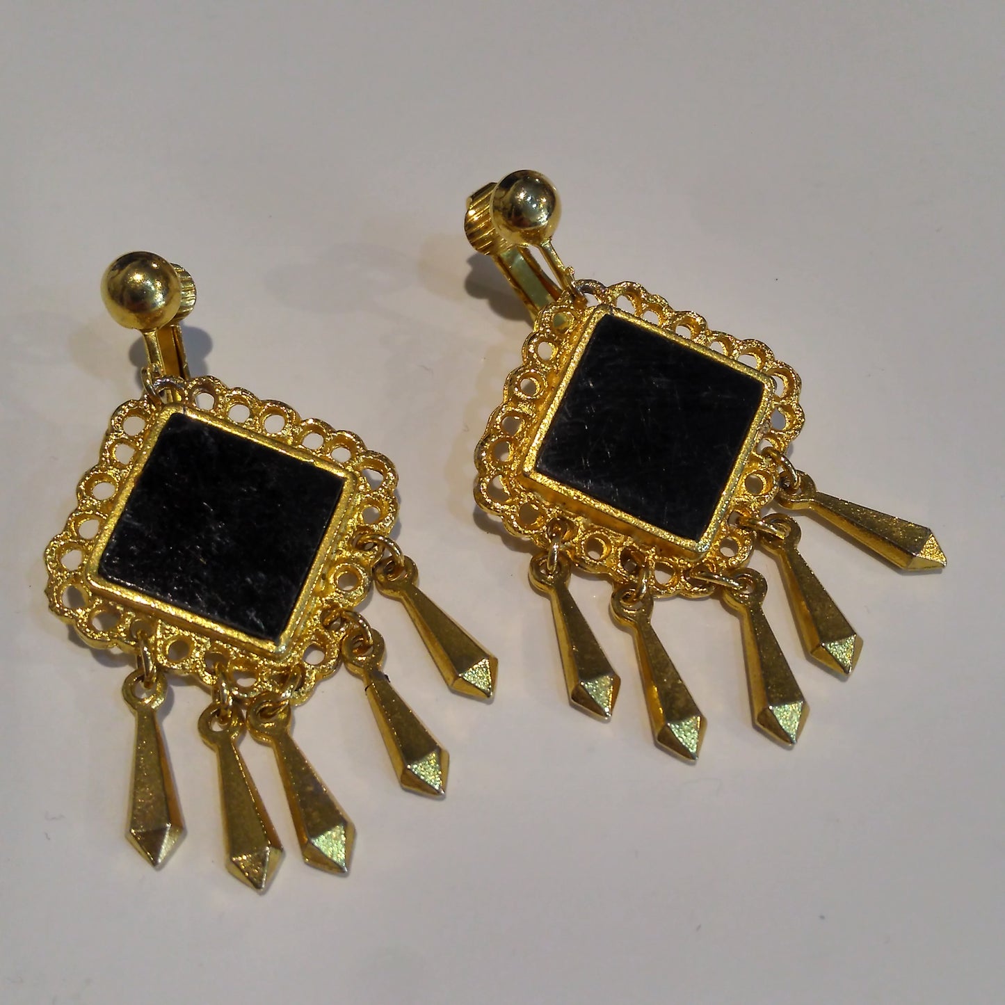 1960s Reversible Pendant Necklace & Earrings Set