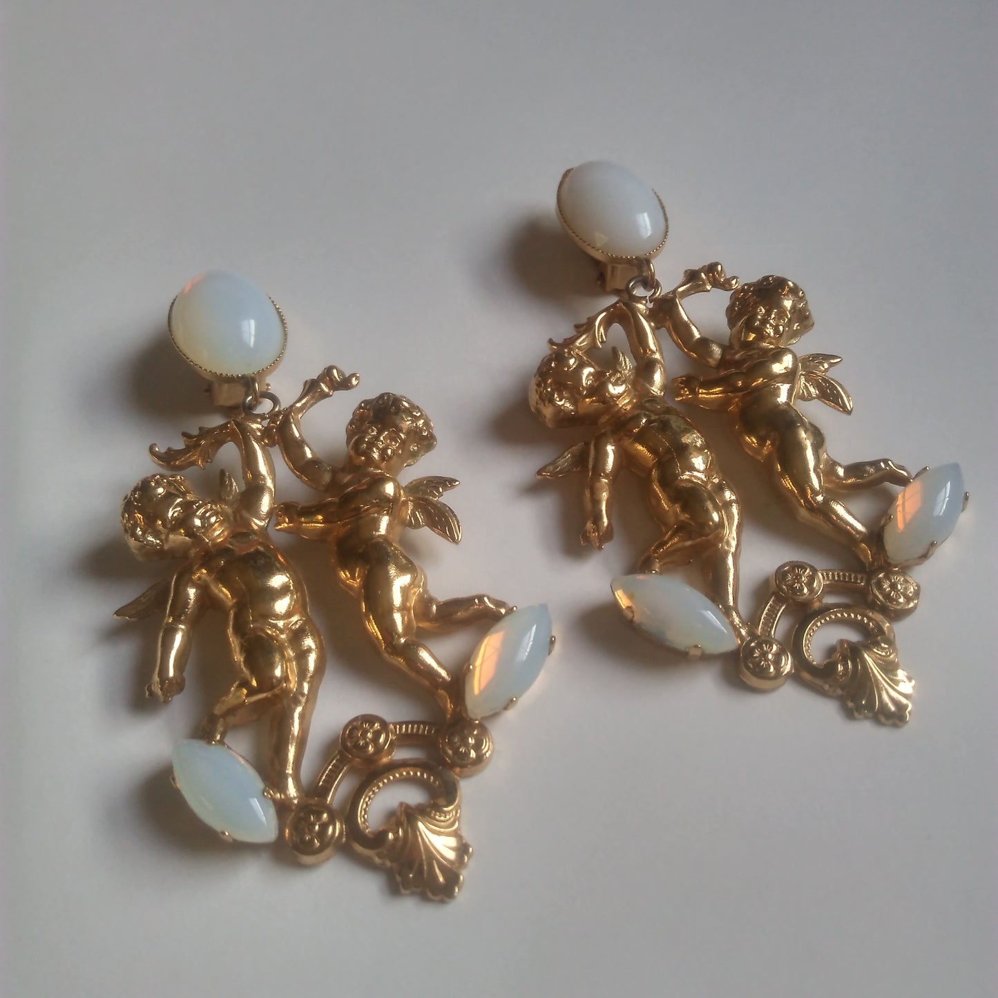 1980s Cherub Earrings