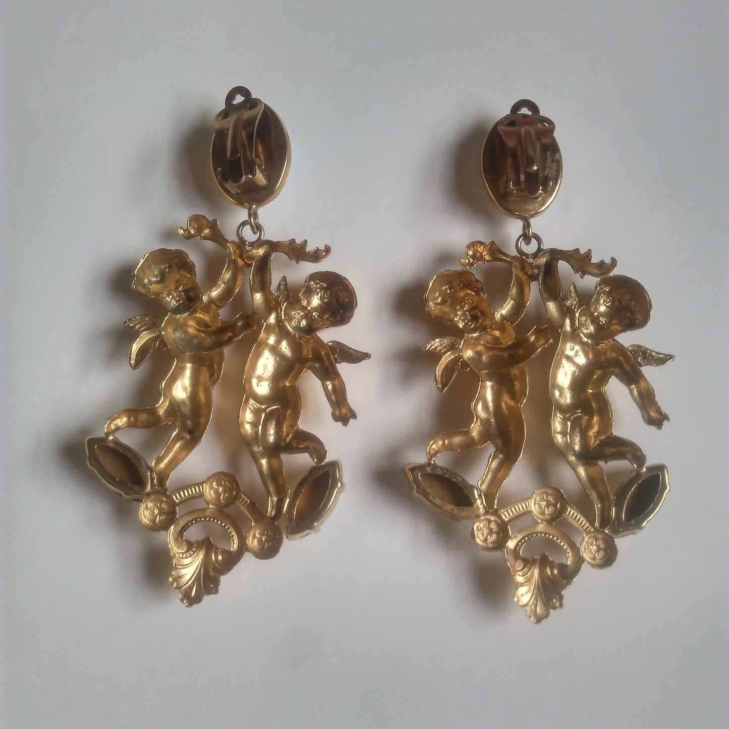 1980s Cherub Earrings