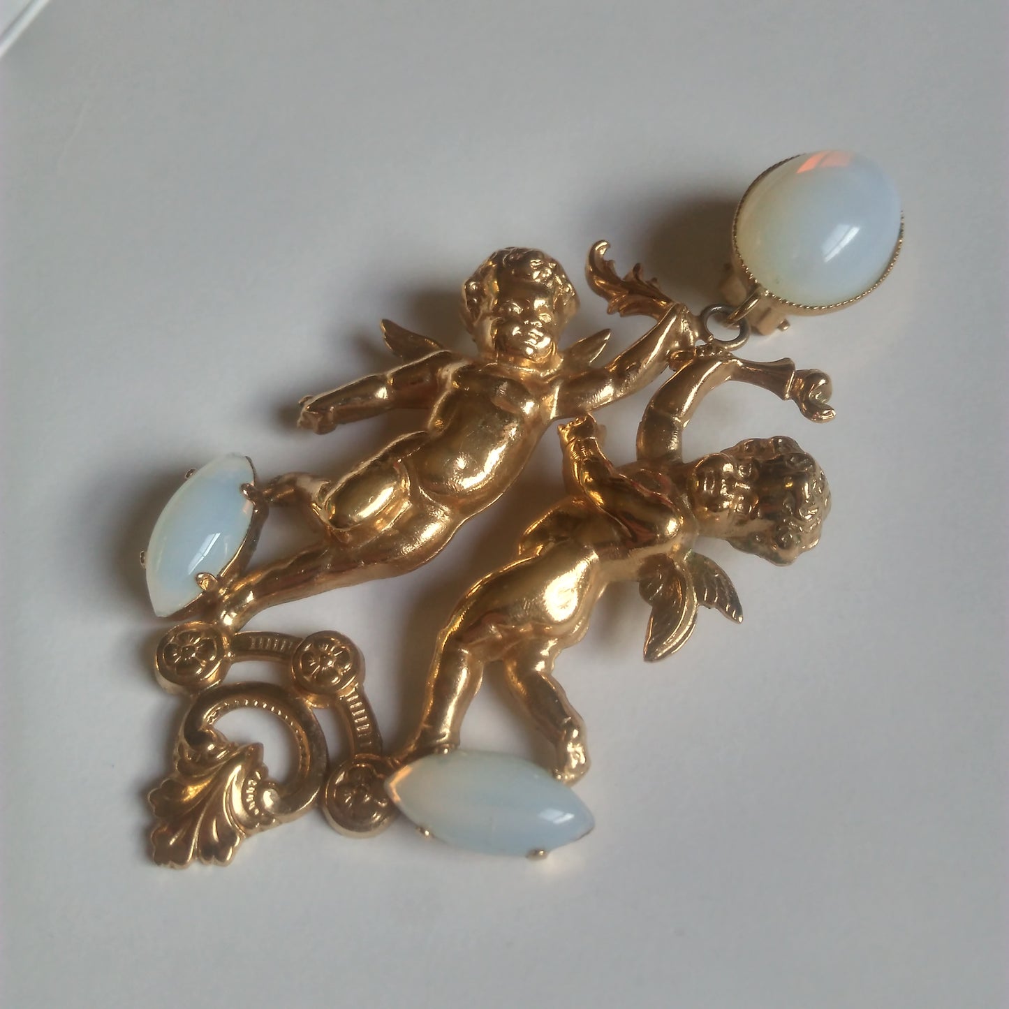 1980s Cherub Earrings