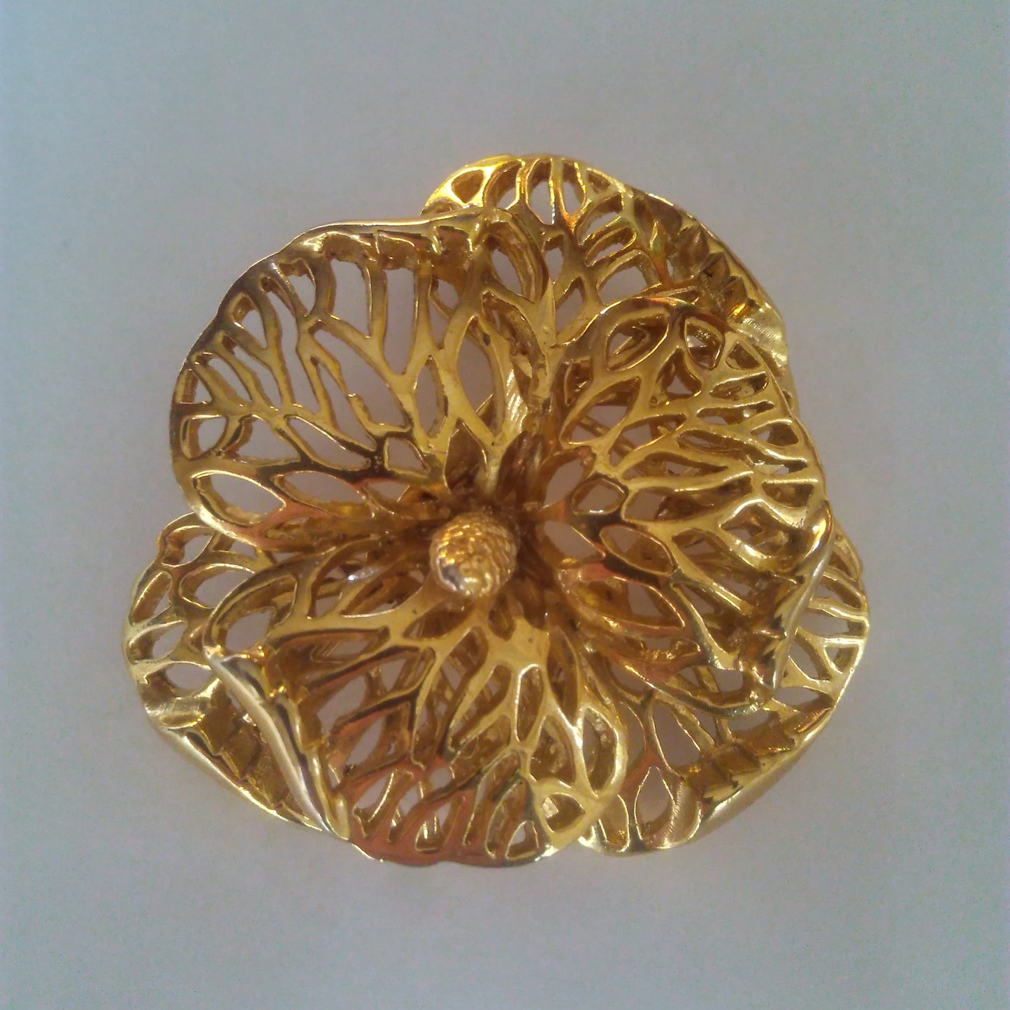 1980s Floral Brooch