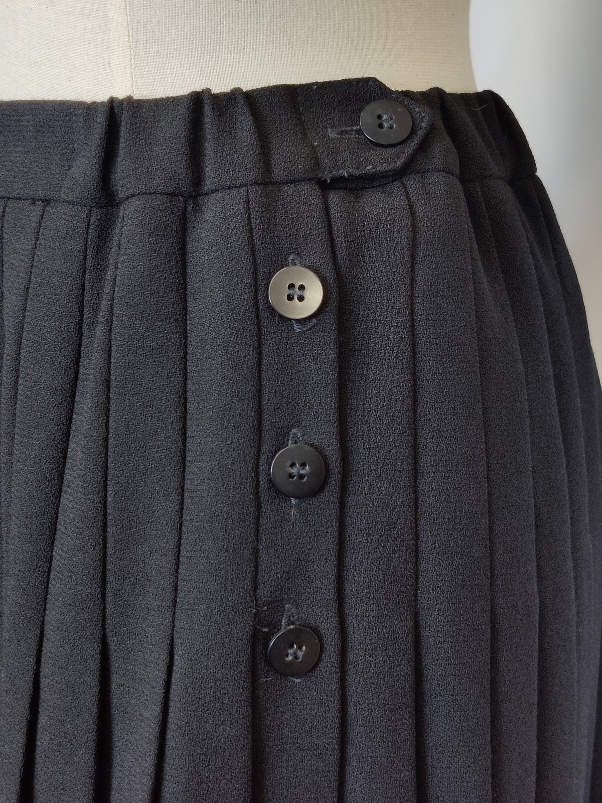 1980s Wool Pleated Skirt by Jaeger
