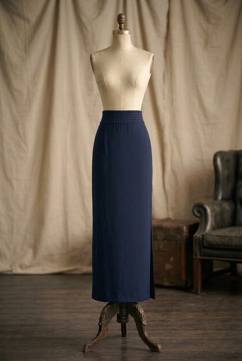 Jean Muir 1980s Maxi Pencil Skirt