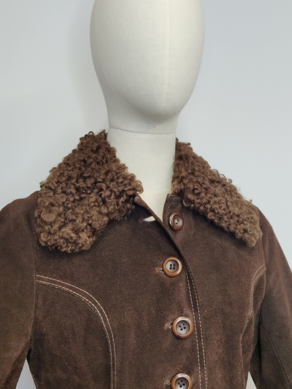 1970s Vintage Chocolate Suede "Penny Lane" Belted Jacket – Made in England by Suede & Leathercraft Ltd