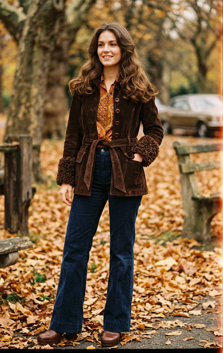 1970s Vintage Chocolate Suede "Penny Lane" Belted Jacket – Made in England by Suede & Leathercraft Ltd
