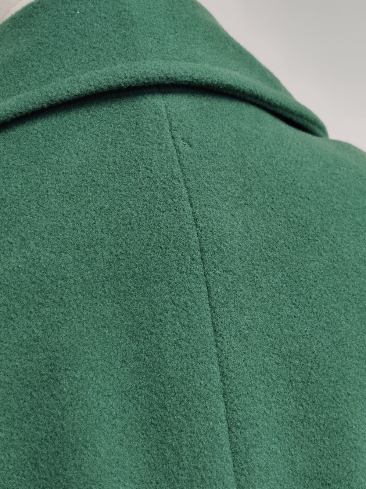 Vintage Gina Italian Wool & Cashmere Double Breasted Coat in Forrest Green