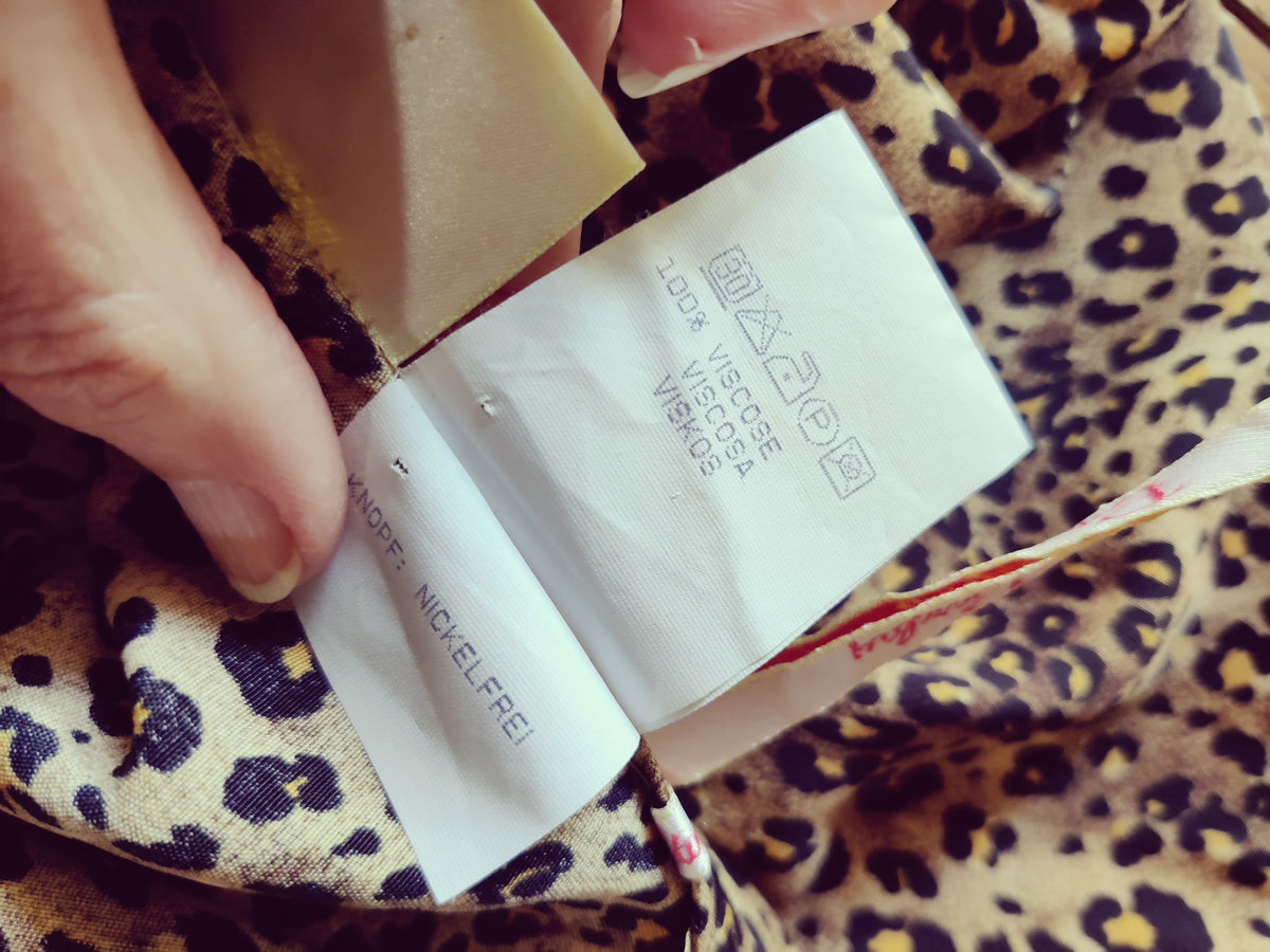 Vintage Betty Barclay Leopard Print Midi/Maxi Skirt