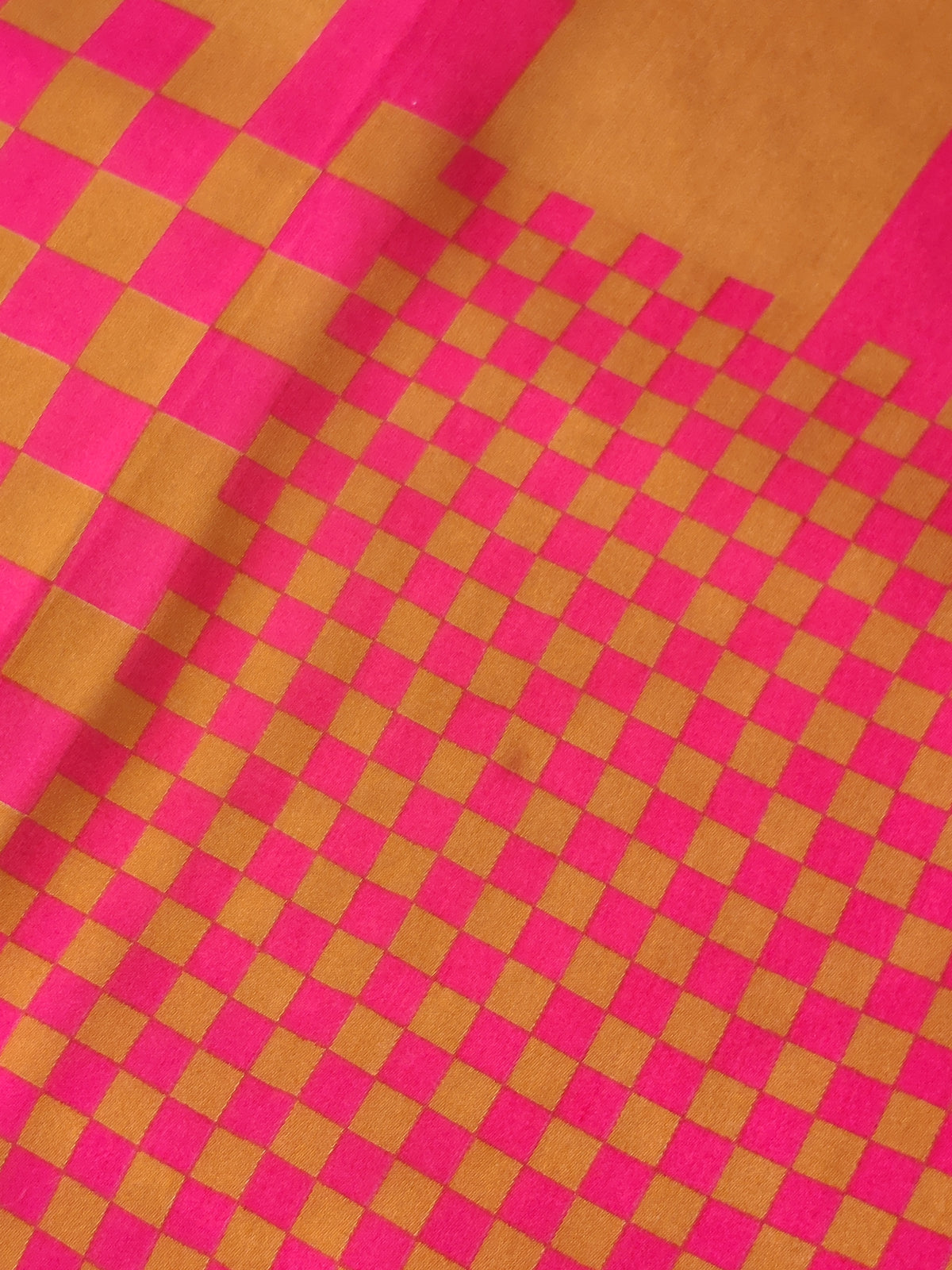 Vintage Thomas Pink Jermyn Street Pure Silk Checkerboard Scarf