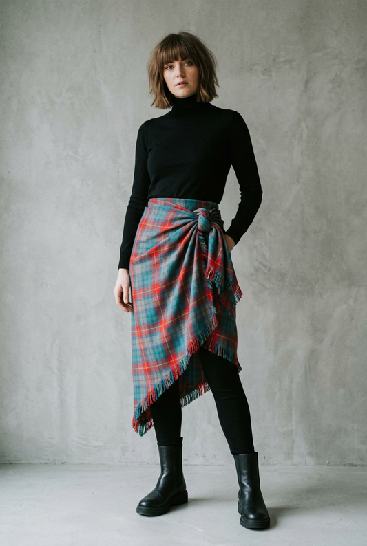 Vintage JAEGER London Pure Wool Tartan Shawl – MacIntyre Ancient