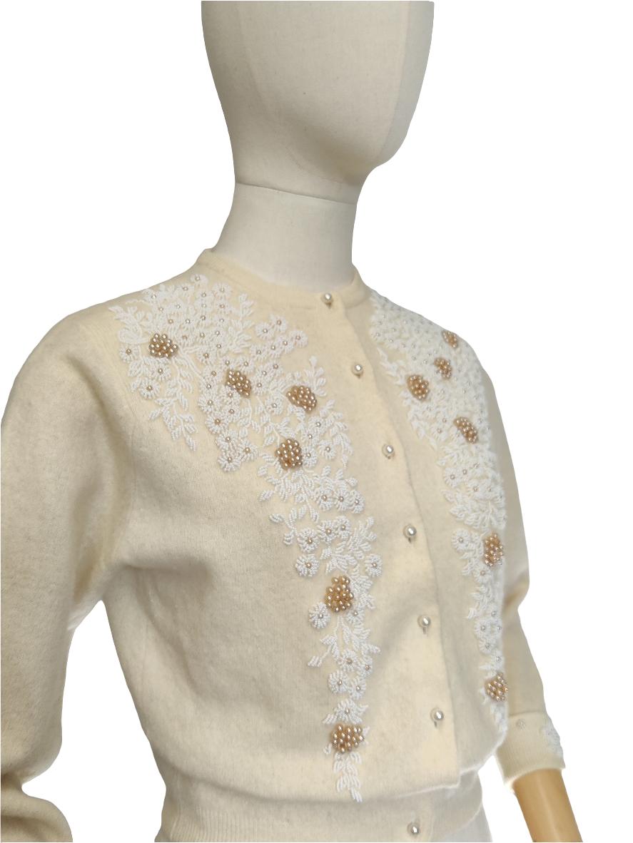 Beaded 1960s Cardigan