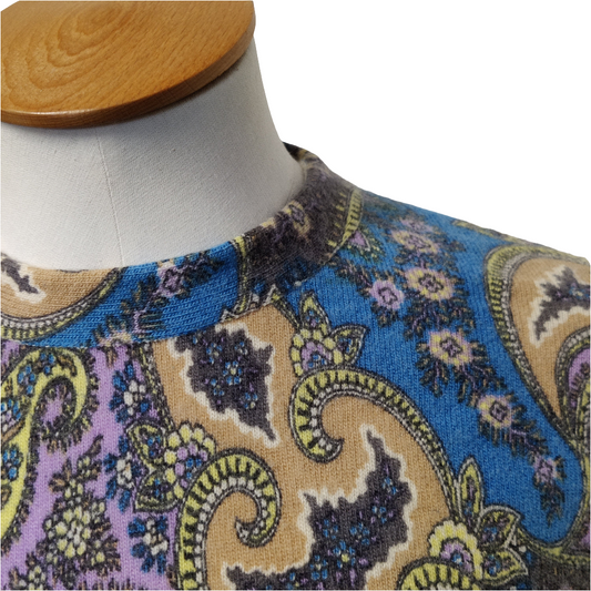 Perfect Print Cashmere Jumper 1960s/70s by Pringle