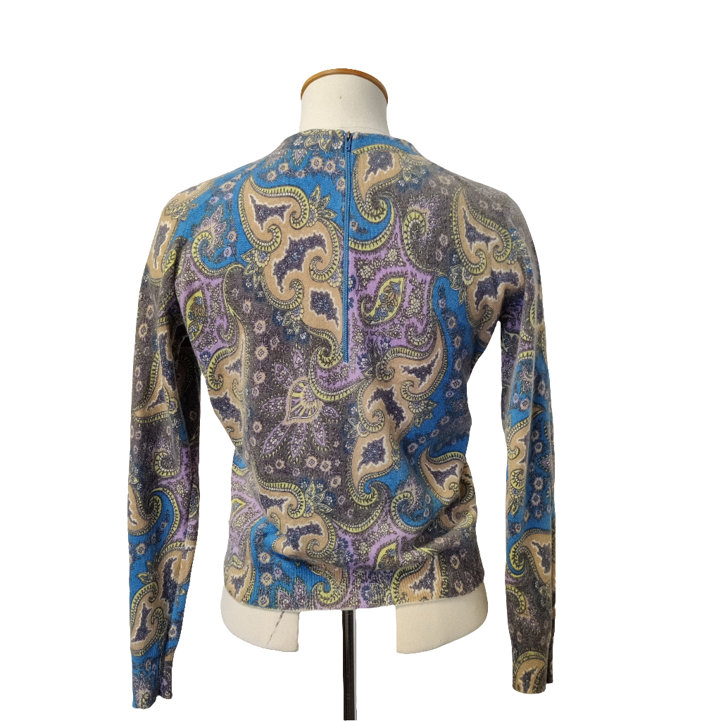 Perfect Print Cashmere Jumper 1960s/70s by Pringle