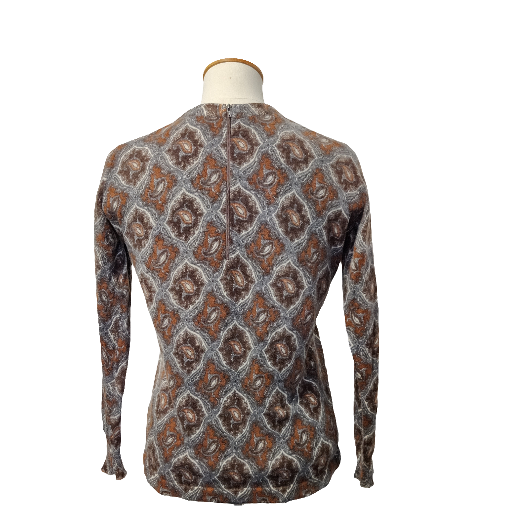 Perfect Print Cashmere Jumper 1960s/70s by Pringle