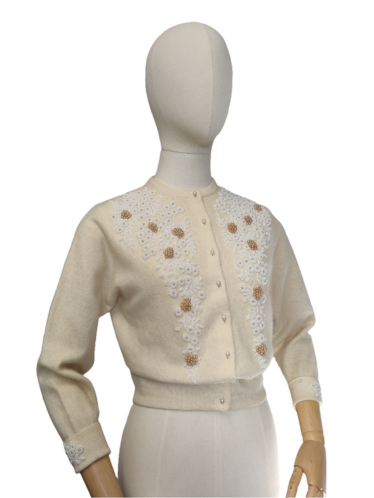 Beaded 1960s Cardigan