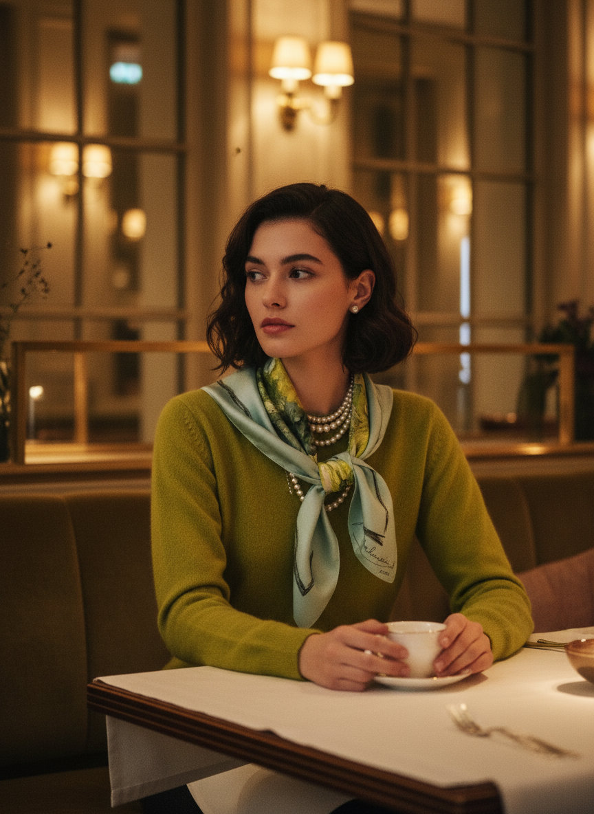 Pierre Balmain vintage silk scarf