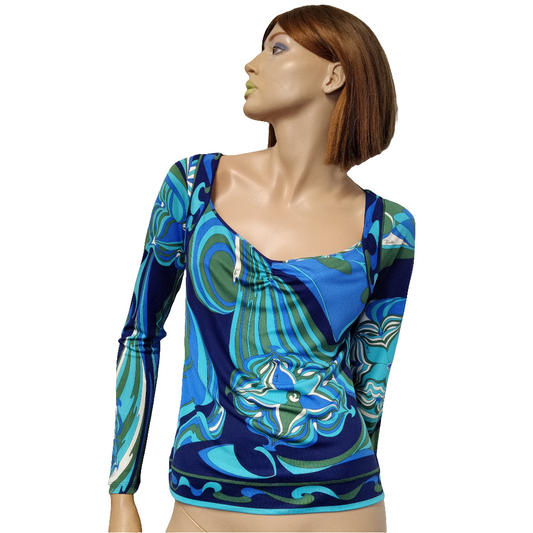 Iconic Print Silk Top by PUCCI