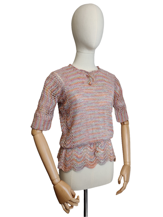 Hand Knitted Ombre Top