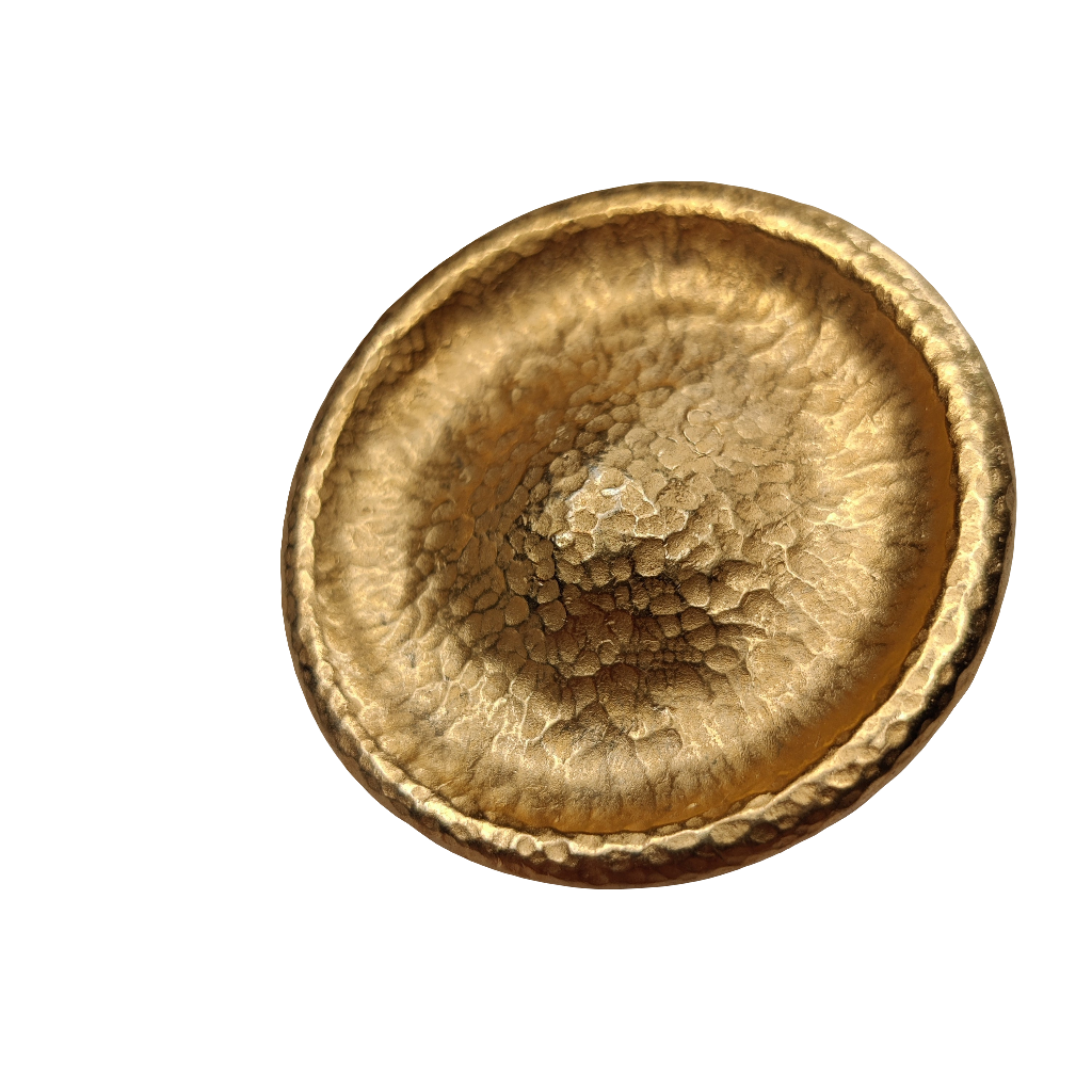 1980s Gold Disc Clip Earrings