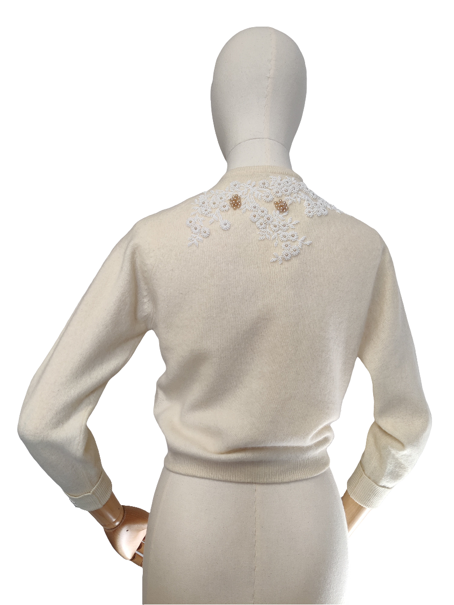 Beaded 1960s Cardigan