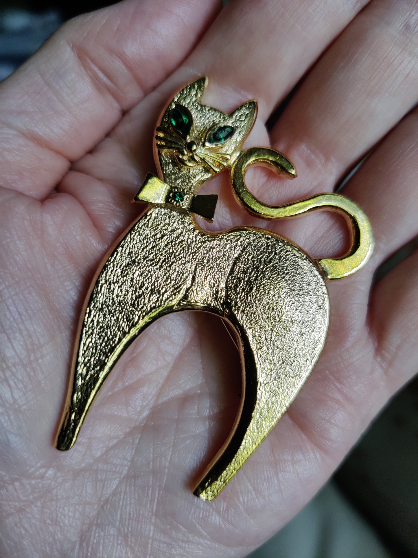 Vintage Cat Brooch
