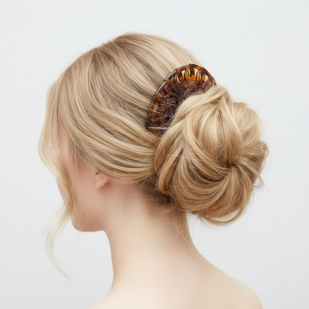 Art Deco Celluloid Hair Comb