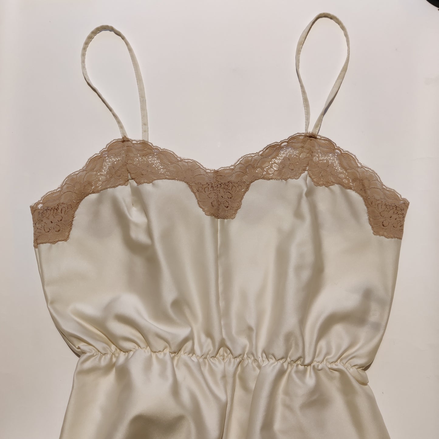 Vintage 'Coffee & Cream' Teddy/Camiknickers