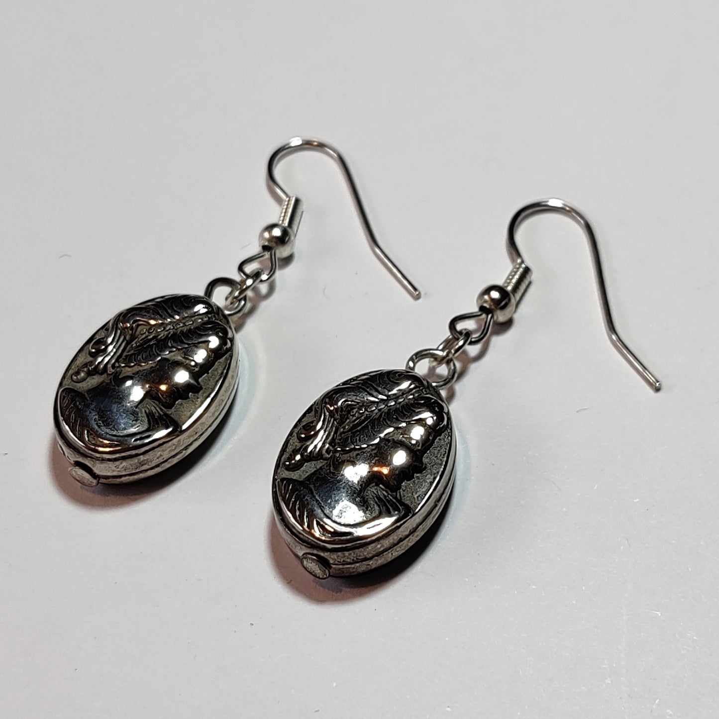 Vintage Cameo Style Earrings