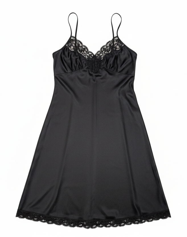 1970s Black Slip