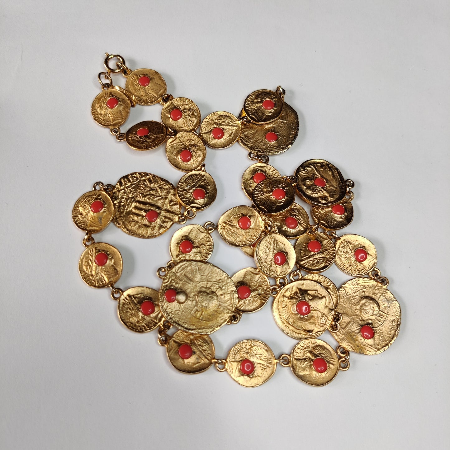 1970s Pauline Rader Coin Necklace
