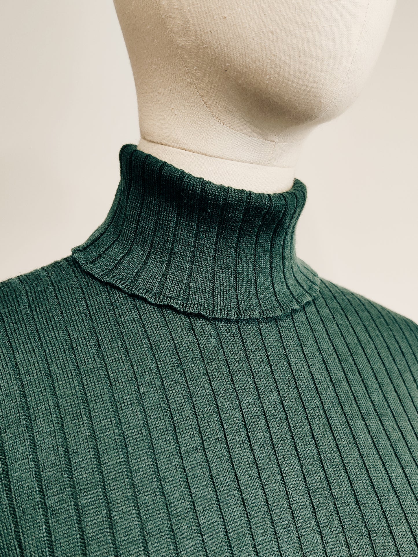 Vintage Jaeger Merino Polo Neck Jumper