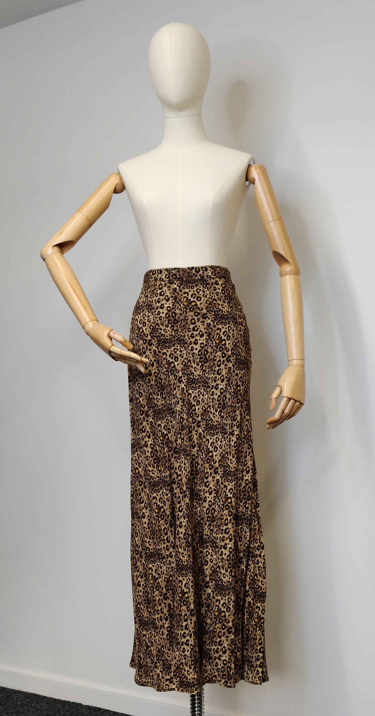 Vintage Betty Barclay Leopard Print Midi/Maxi Skirt